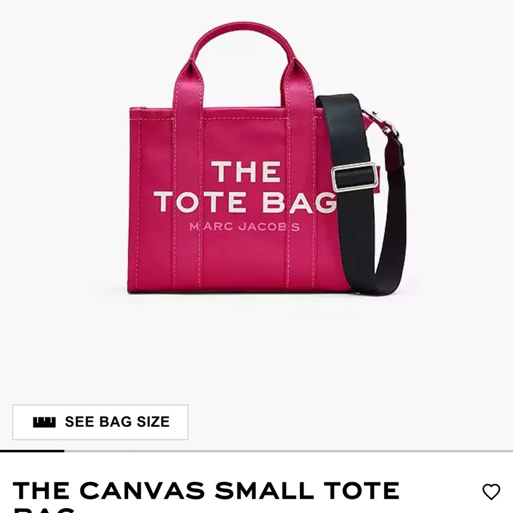 Marc Jacobs Fuchsia Canvas Tote